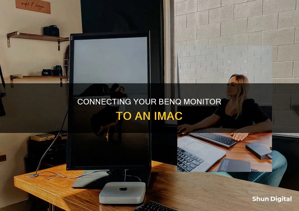 how to hook up benq monitor to imac