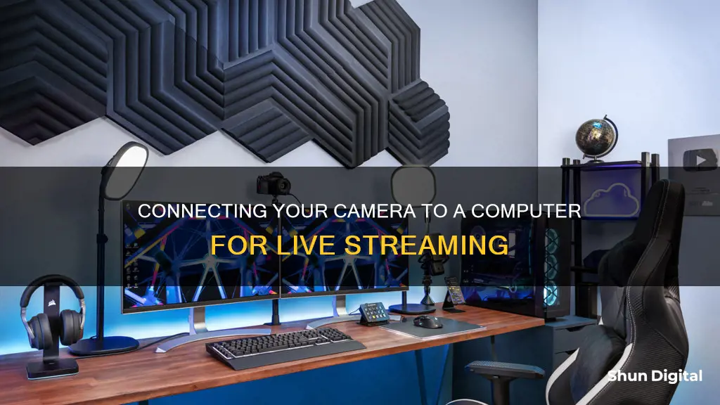 how to hook up camera to computer for live streaming