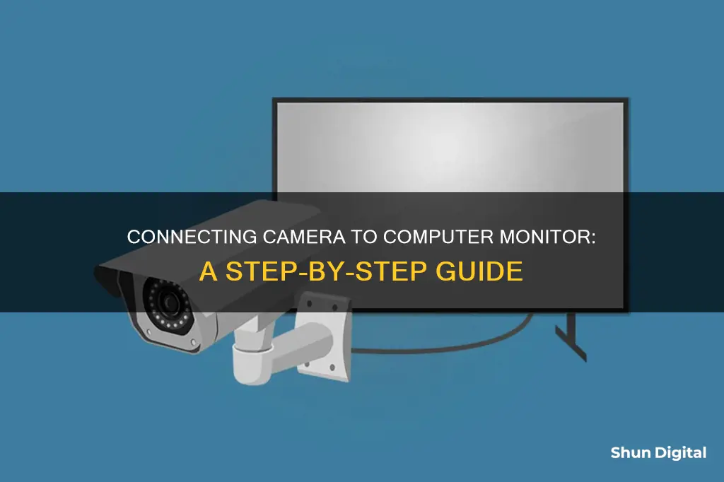 how to hook up camera to computer monitor