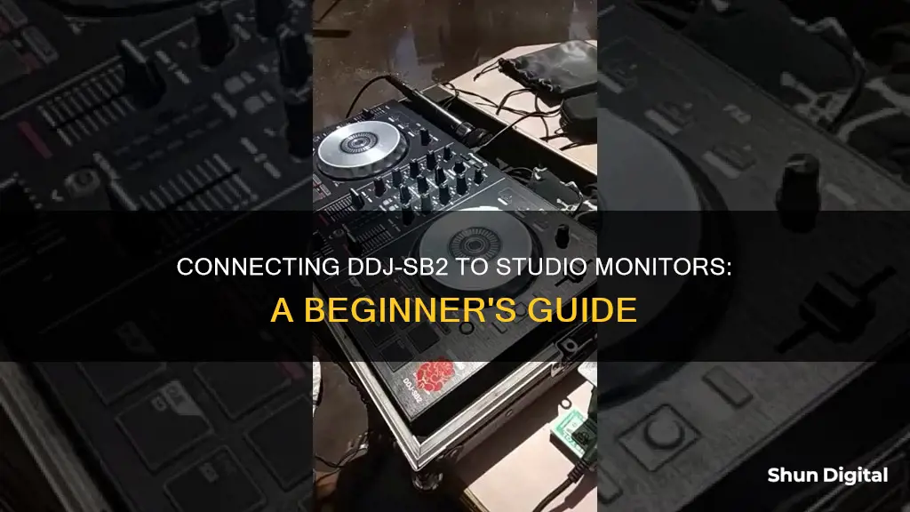 how to hook up ddj sb2 for to studio monitors