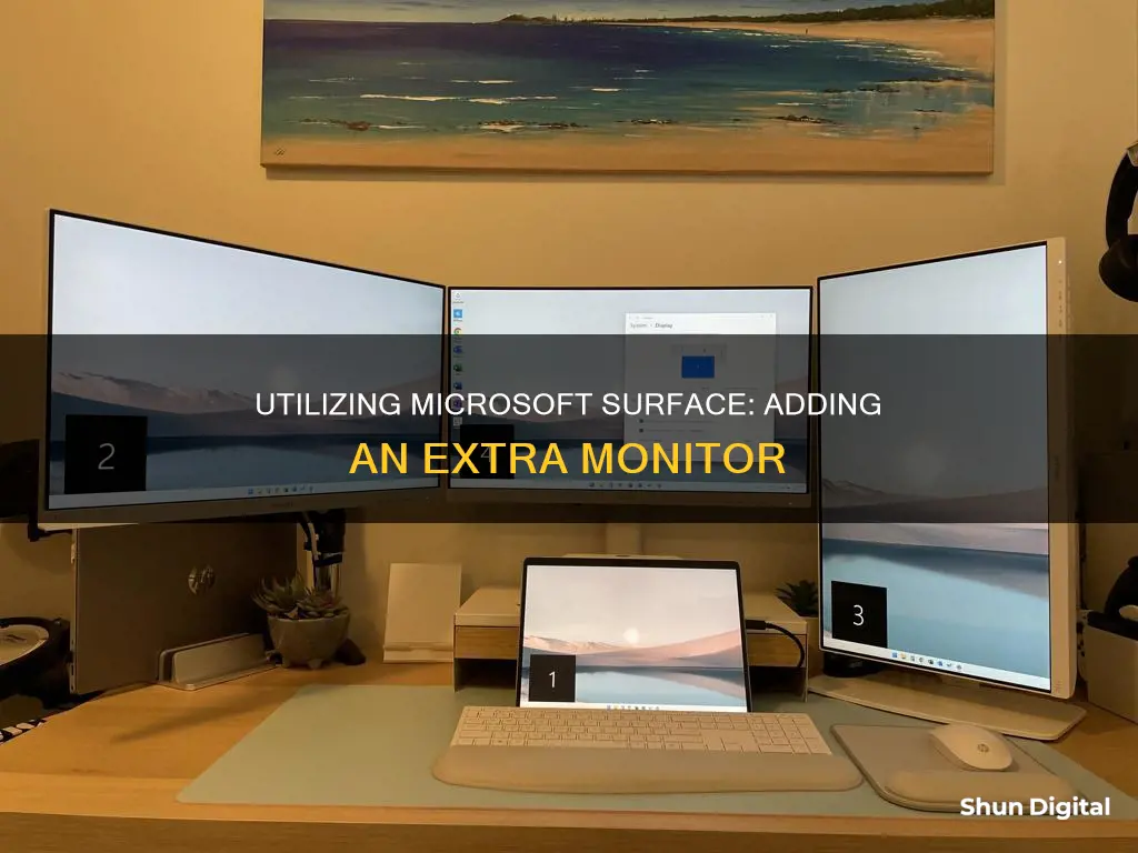 how to hook up extra monitor to microsoft surface