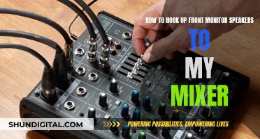 Setting Up Front Monitor Speakers: Mixer Connection Guide