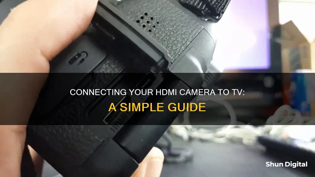 how to hook up hdmi camera to tv