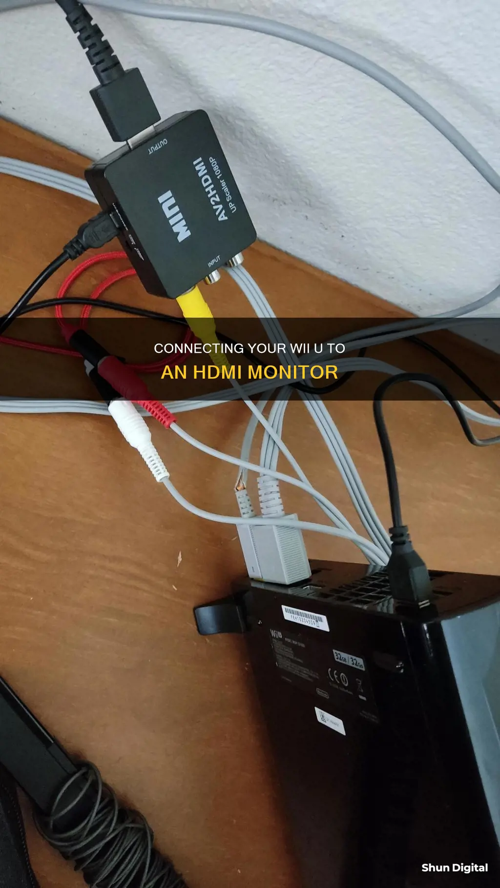 how to hook up hdmi monitor to wii u