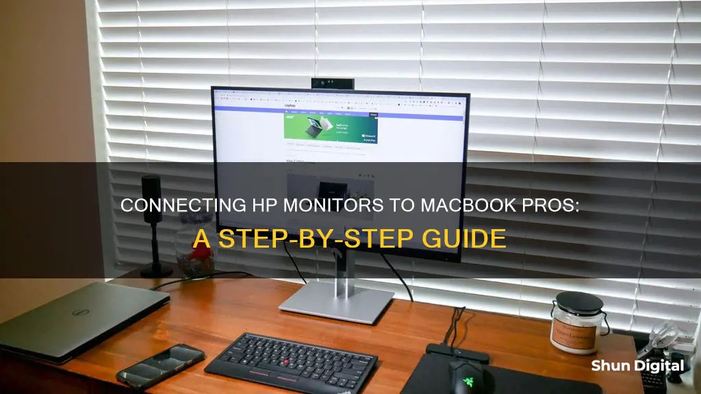 how to hook up hp monitor to macbook pro