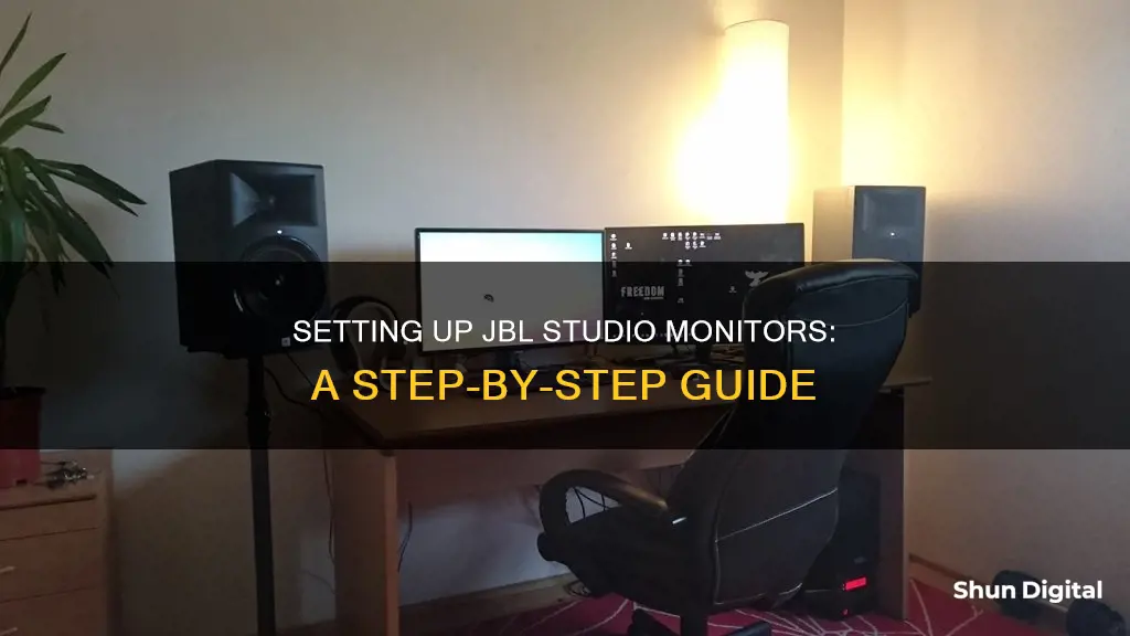 how to hook up jbl studio monitors