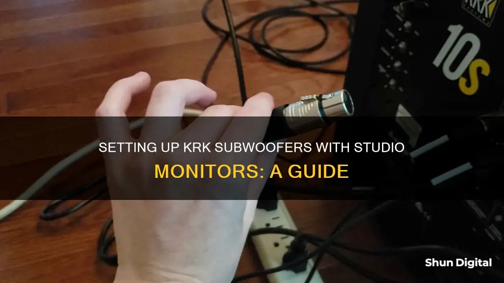 how to hook up krk sub to monitors