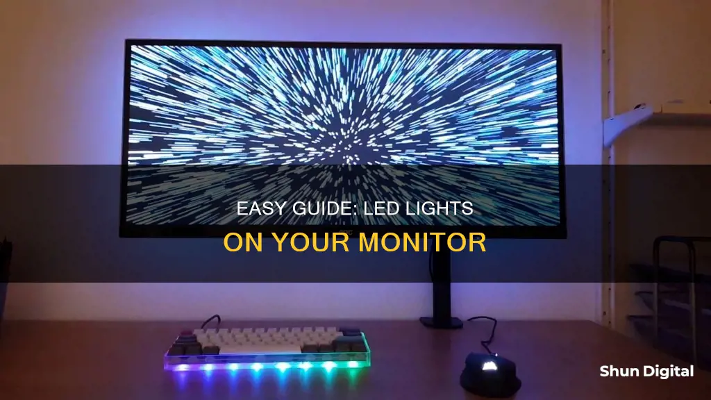 how to hook up led light on monitor