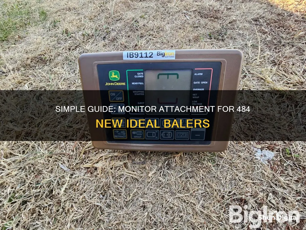 how to hook up monitor to 484 new ideal baler