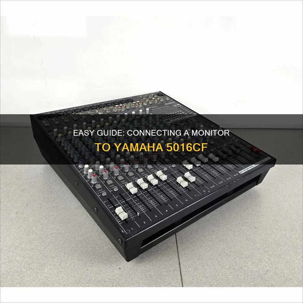 how to hook up monitor to 5016cf yamaha