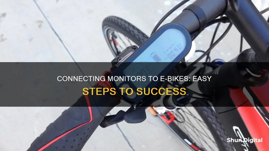 how to hook up monitor to ebike