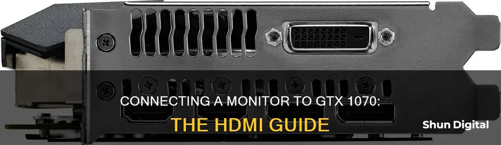 how to hook up monitor to gtx 1070 with hdmi