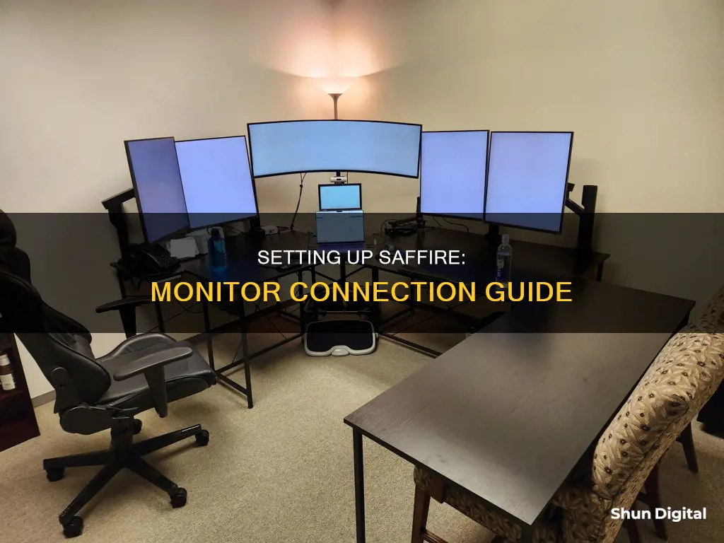 how to hook up monitors to saffire