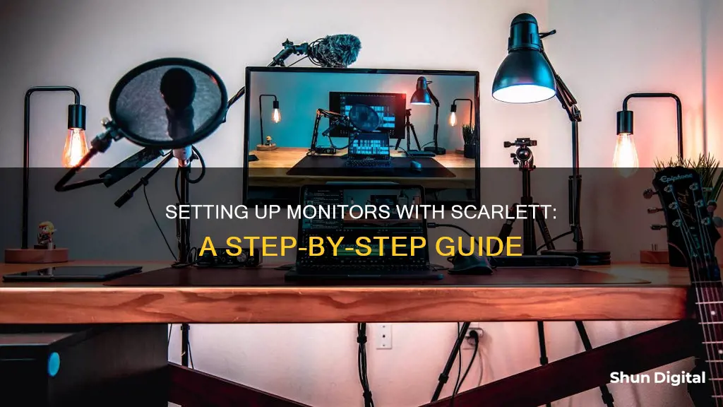 how to hook up monitors to scarlett