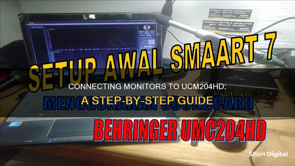 how to hook up monitors to the ucm204hd