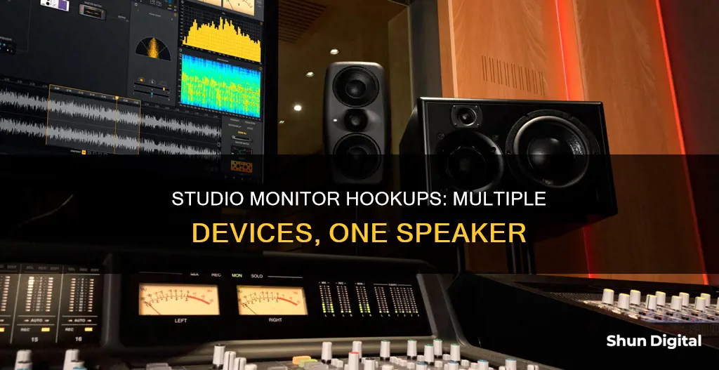 how to hook up multiple things into your studio monitors