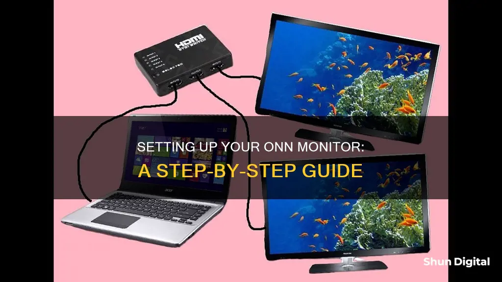 how to hook up onn monitor