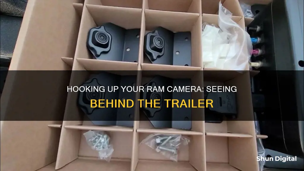 how to hook up ram camera to see behind trailer