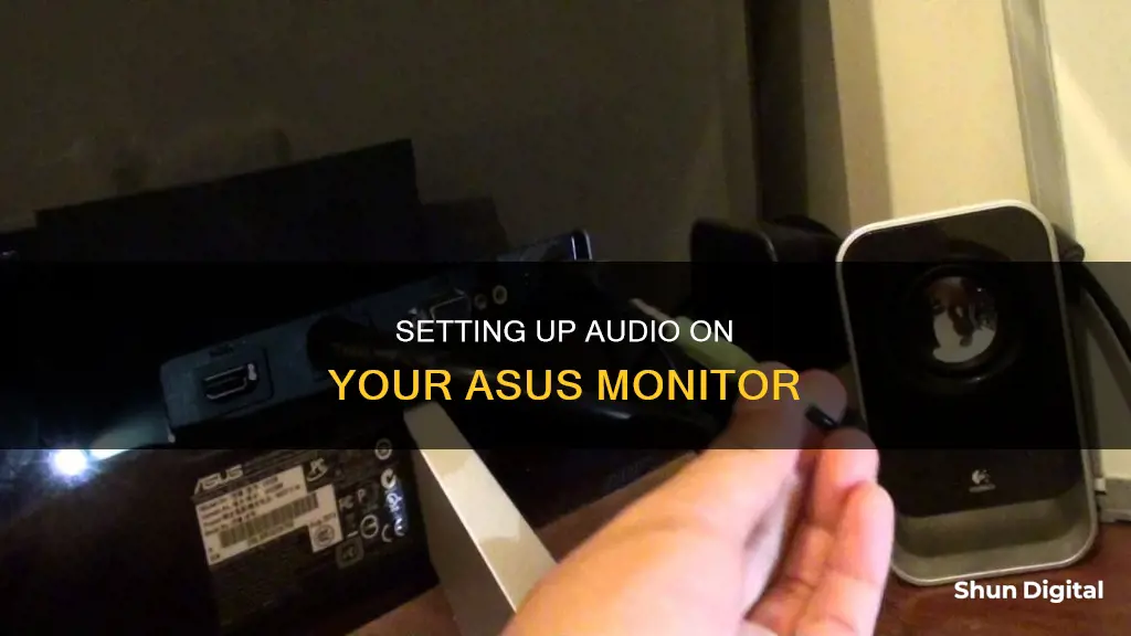 how to hook up sound to asus monitor