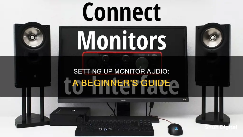 how to hook up sound to monitor