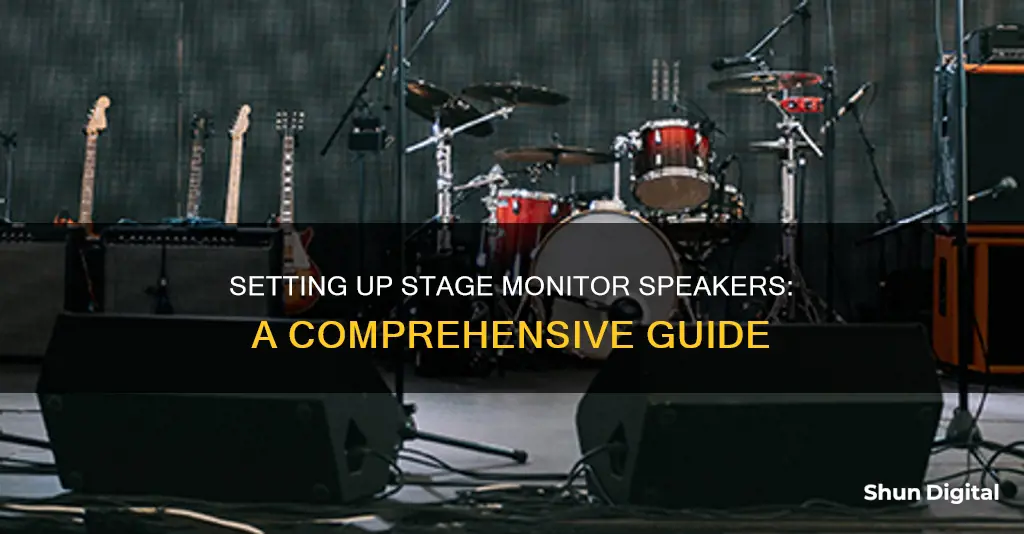 how to hook up stage monitor speakers