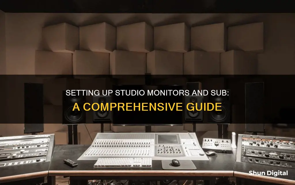 how to hook up studio monitors and sub