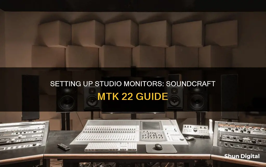 how to hook up studio monitors soundcraft mtk 22