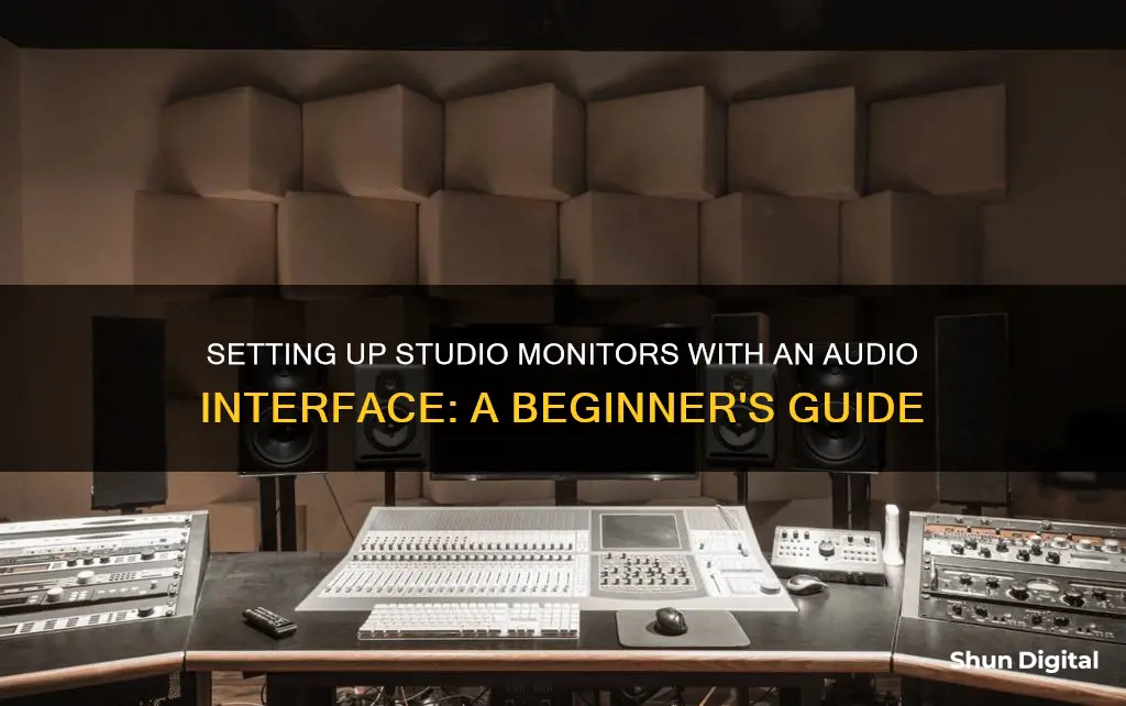 how to hook up studio monitors to audio interface