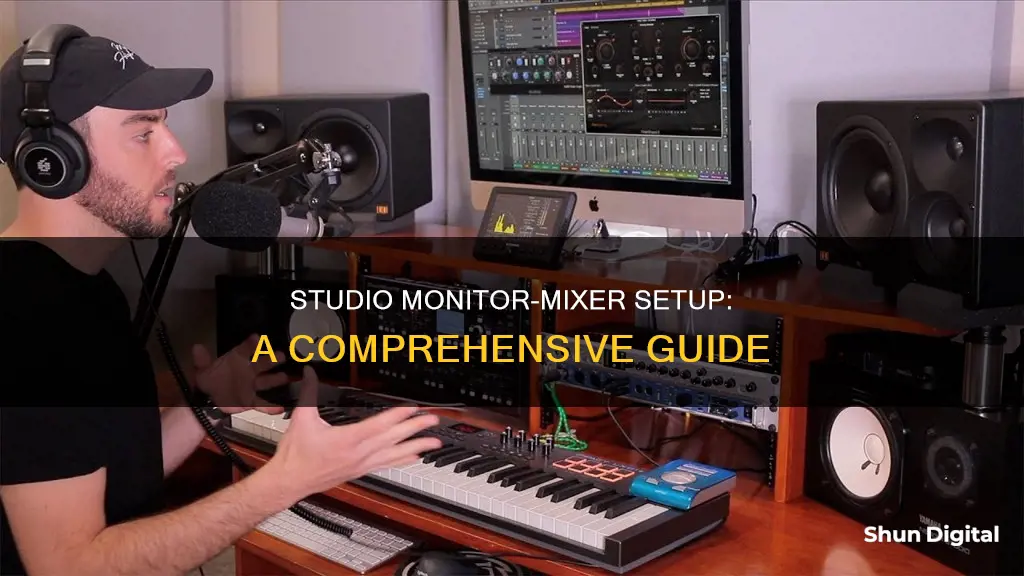 how to hook up studio monitors to mixer