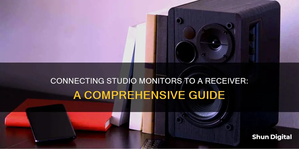 how to hook up studio monitors to receiver