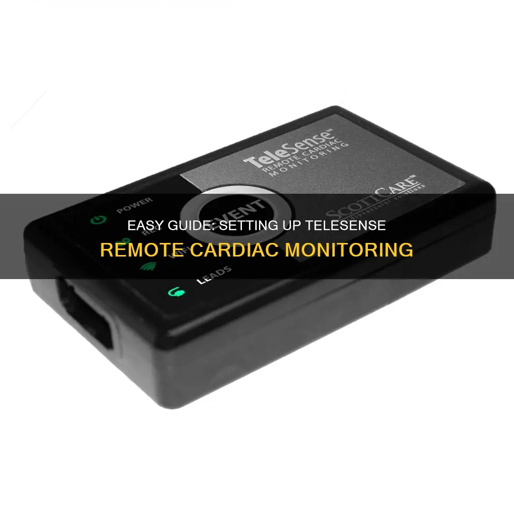 how to hook up telesense remote cardiac monitoring