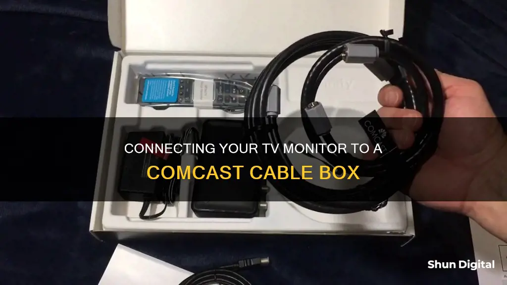 how to hook up tv monitor to comcast cable box