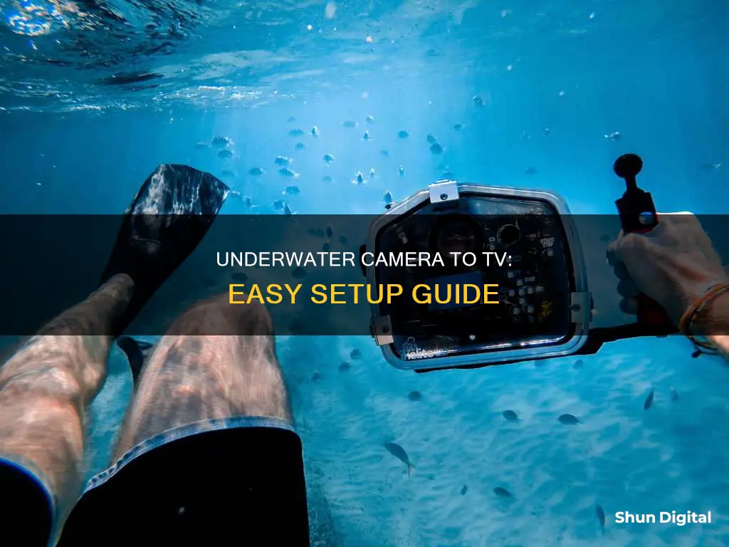 how to hook up underwater camera to tv