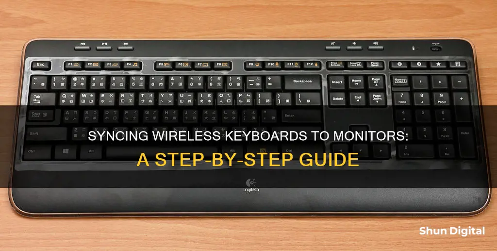 how to hook up wireless keyboard to monitor