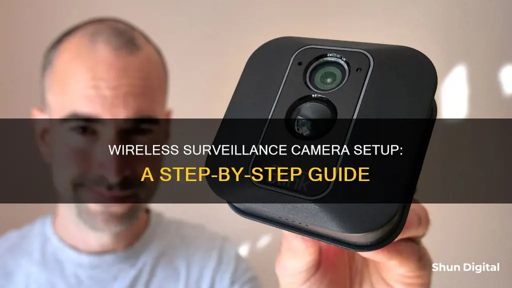 how to hook up wireless surveillance camera