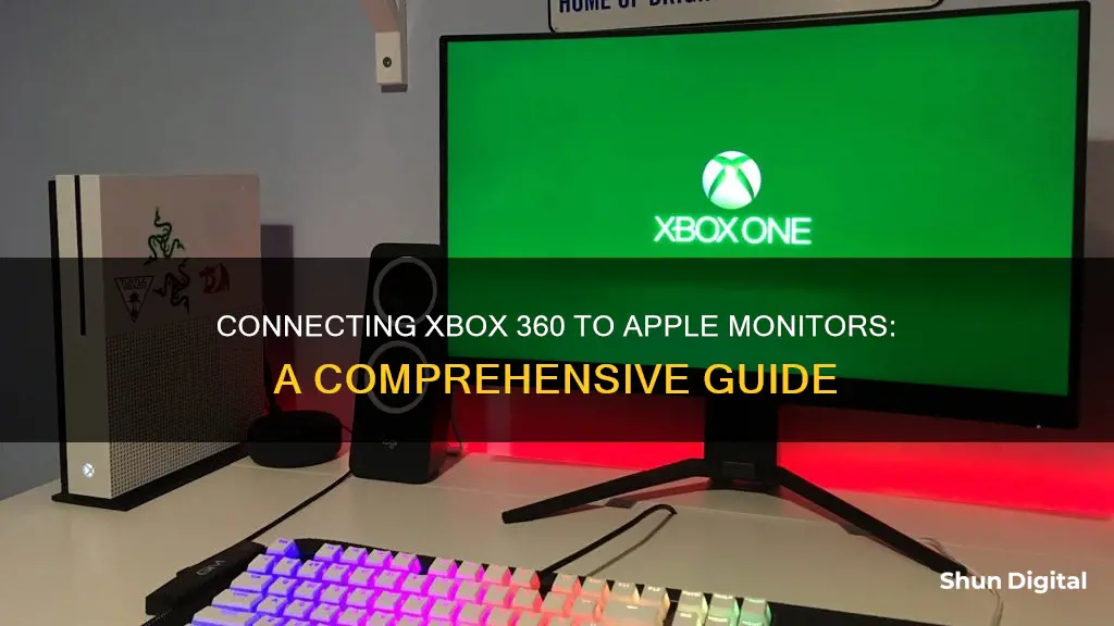 how to hook up xbox 360 to apple monitor