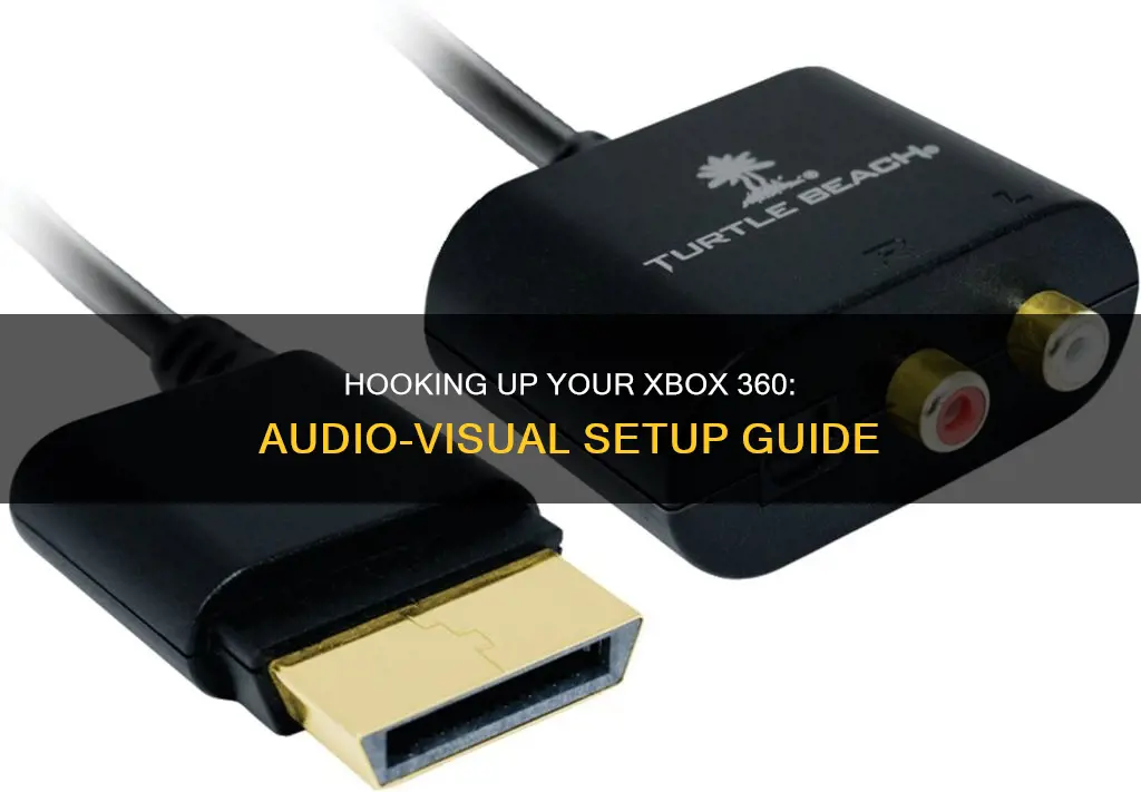 how to hook up xbox 360 to monitor with sound