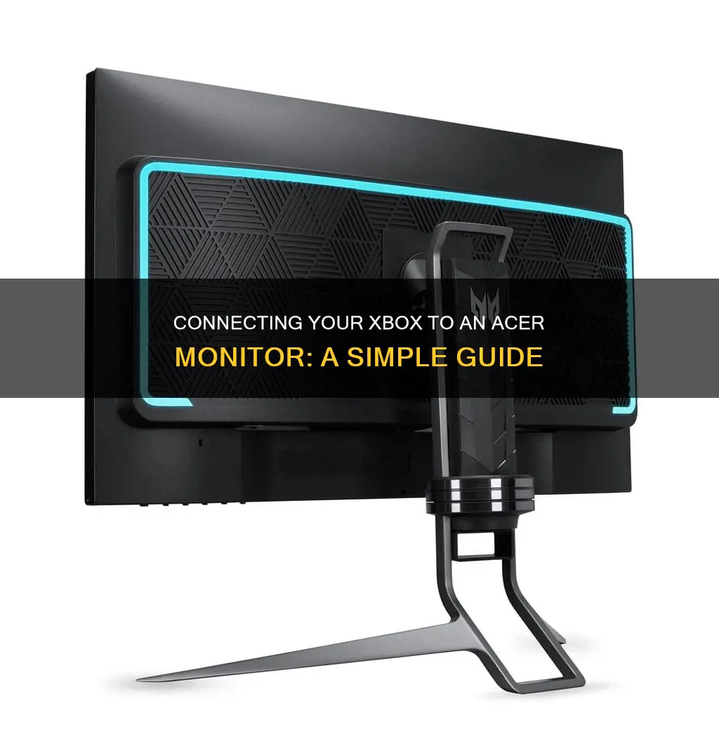 how to hook up xbox to acer monitor