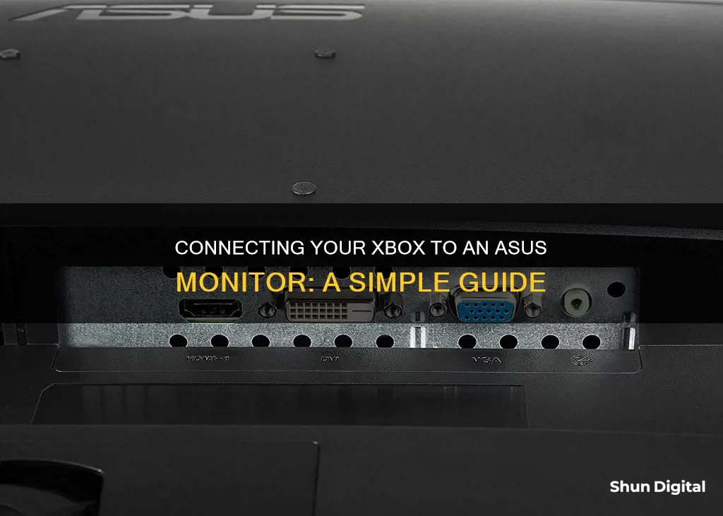 how to hook up xbox to asus monitor