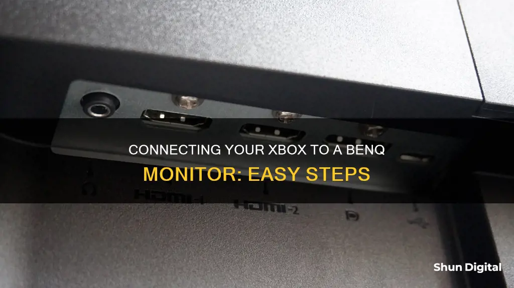 how to hook up xbox to benq monitor