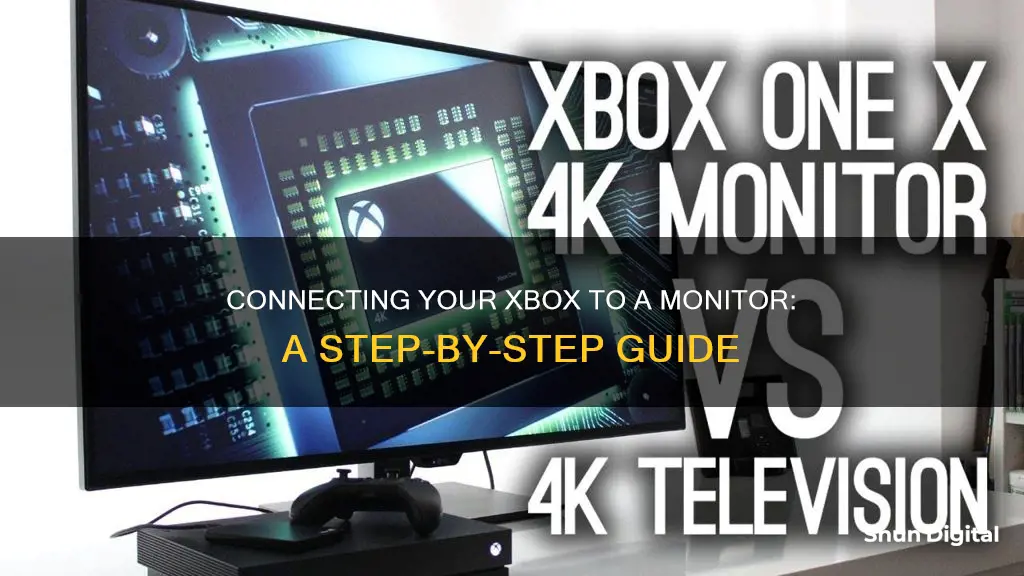 how to hook up xbox to monitor