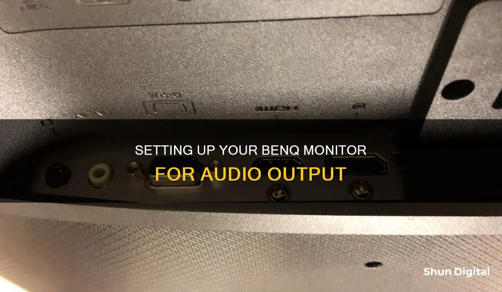 how to hook up your benq monitor for sound