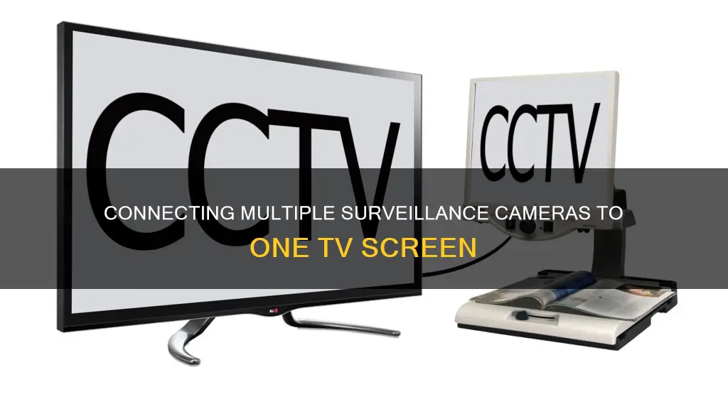 how to hook2 servalance cameras to 1 tv