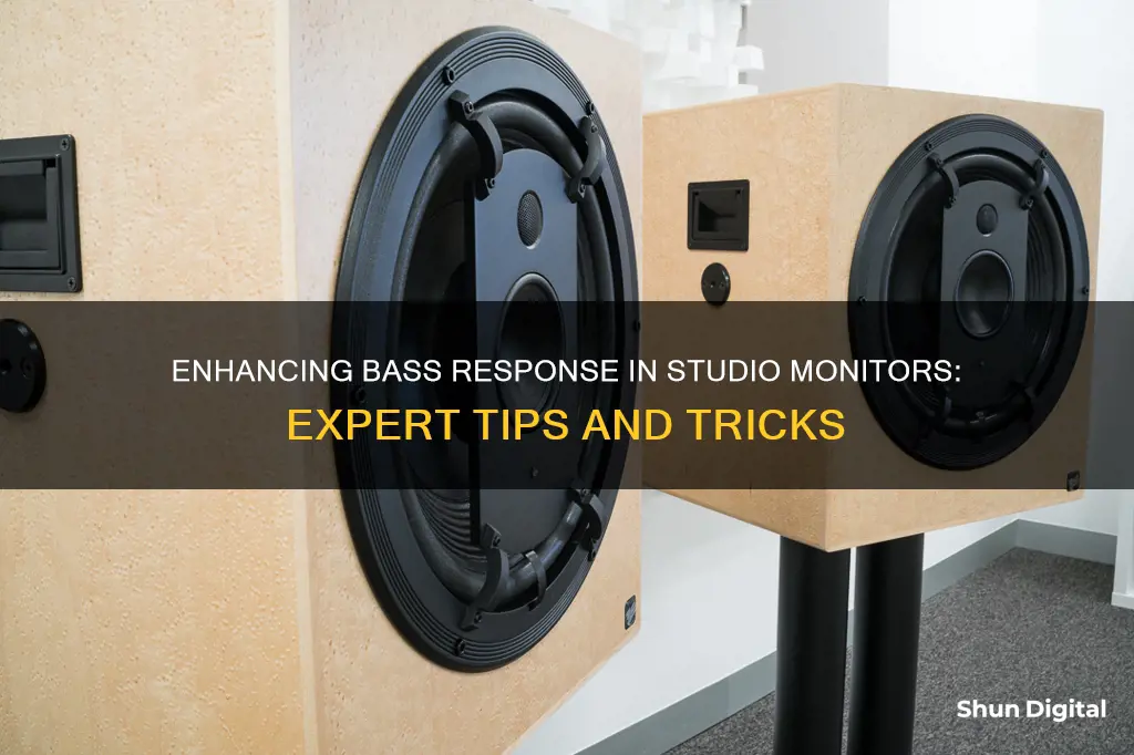 how to improve bass response in studio monitor