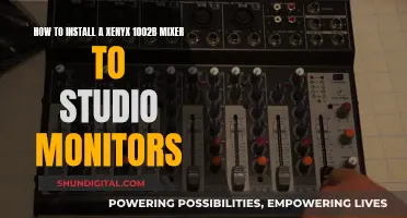 Connecting Xenyx 1002B Mixer to Studio Monitors: A Step-by-Step Guide