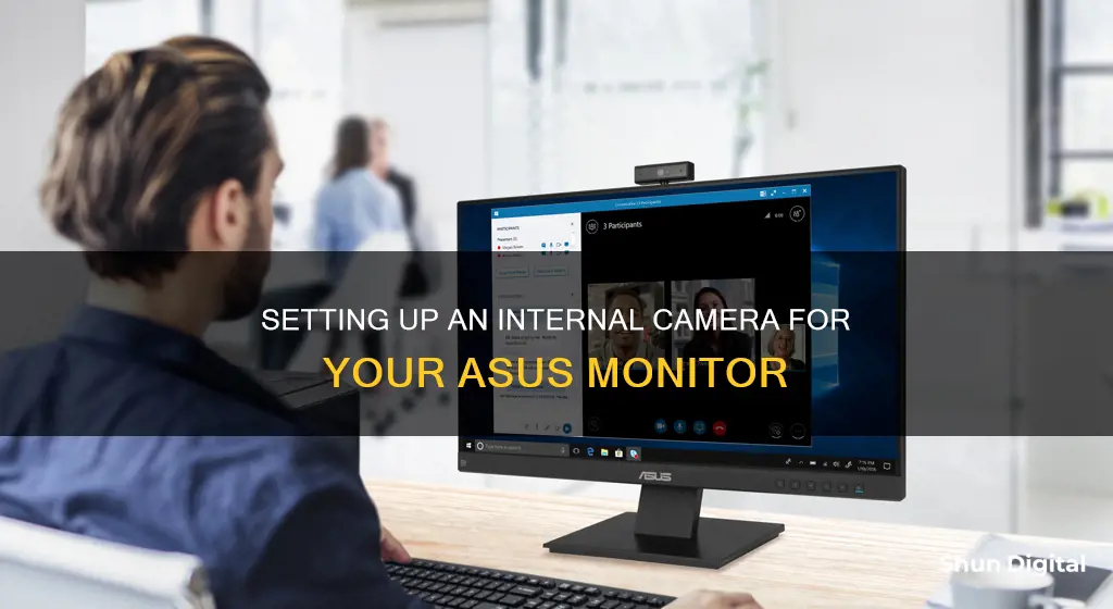 how to install camera to inside of asus hdmi monitor