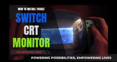 Easy CRT Monitor Toggle Switch Installation Guide