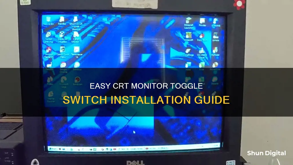 how to install toggle switch crt monitor