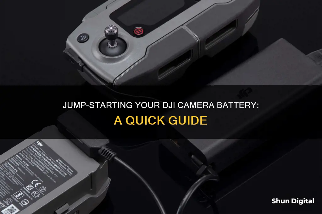 how to jump start dji camera battery