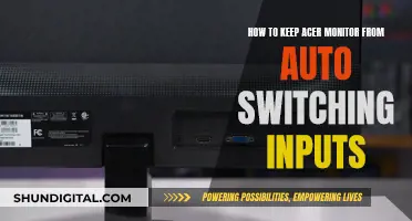 Stop Your Acer Monitor Auto-Switching Inputs